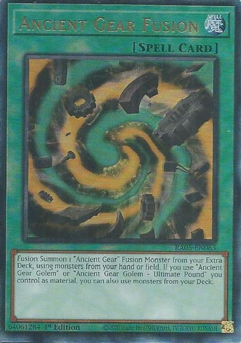Ancient Gear Fusion (Ultimate Rare)