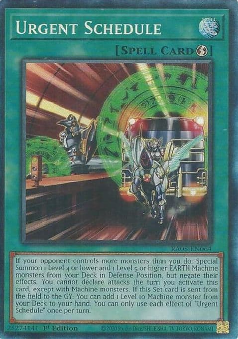 Urgent Schedule (Collector's Rare)