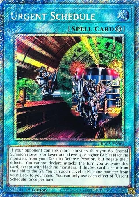 Urgent Schedule (Platinum Secret Rare)