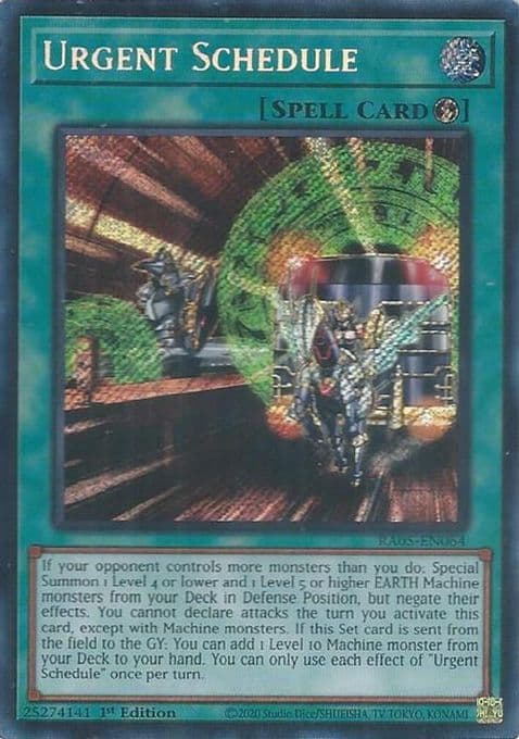 Urgent Schedule (Secret Rare)