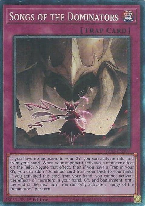 Songs of the Dominators (Collector's Rare)