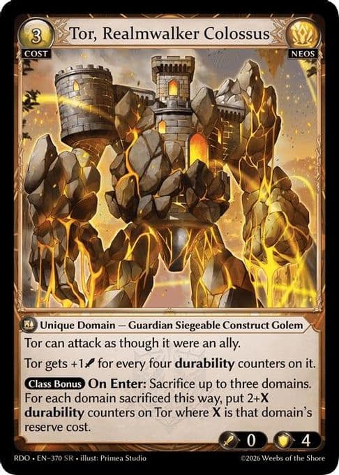 Tor, Realmwalker Colossus