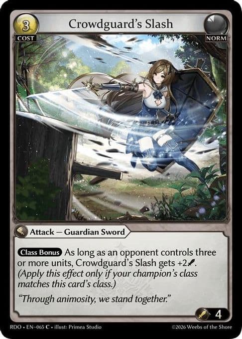 Crowdguard's Slash (Curio Foil)