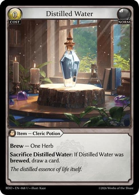Distilled Water (Curio Foil)