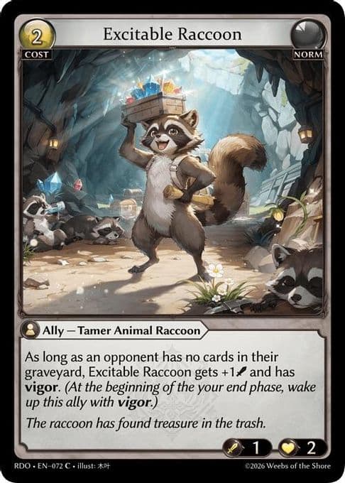 Excitable Raccoon (Curio Foil)
