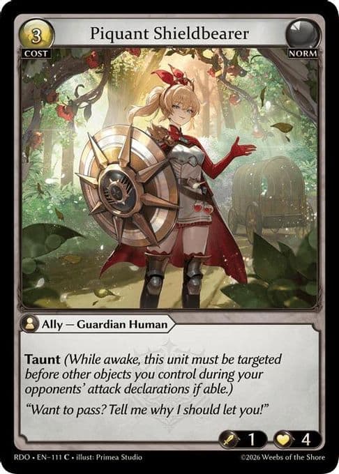 Piquant Shieldbearer (Curio Foil)