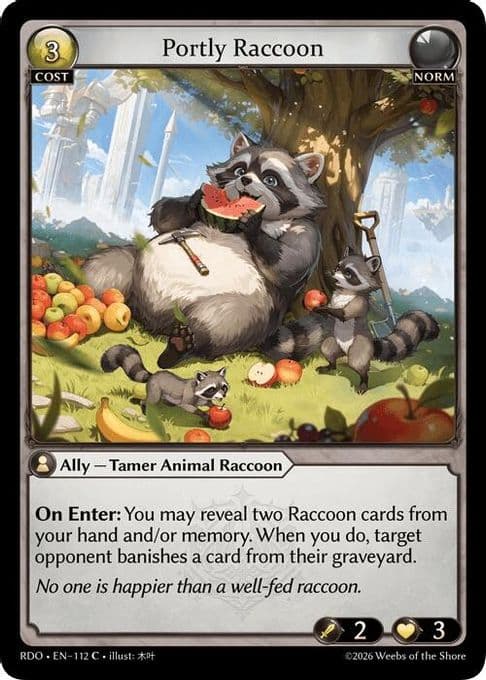 Portly Raccoon (Curio Foil)