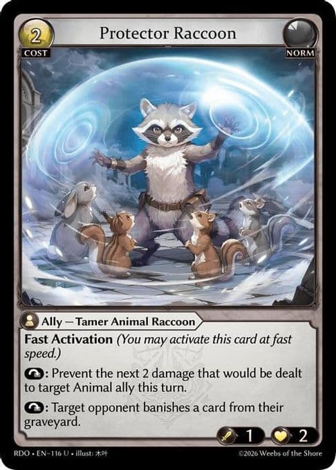 Protector Raccoon (Curio Foil)
