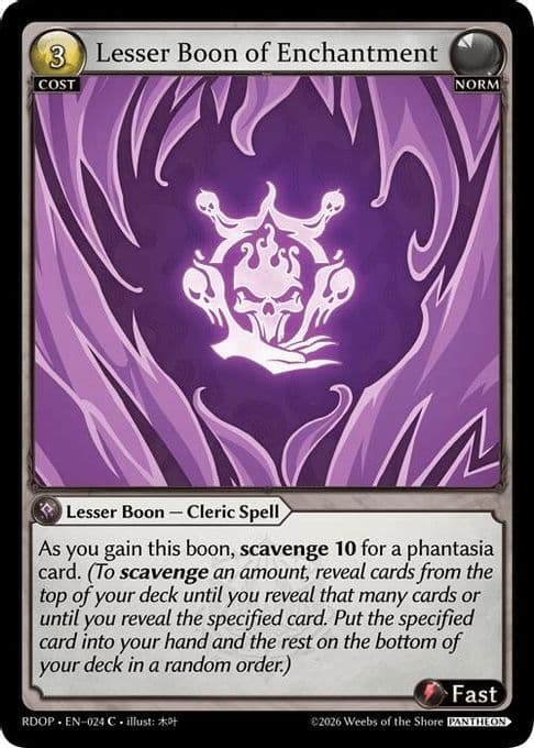 Lesser Boon of Enchantment
