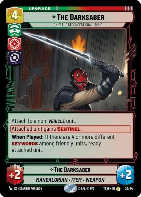 The Darksaber - Only the Strongest Shall Rule