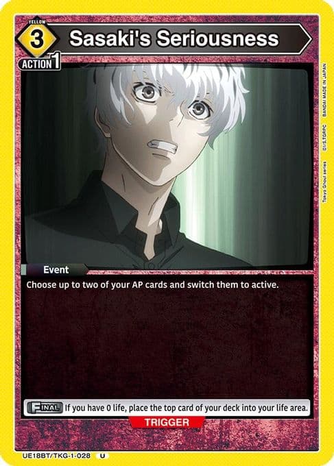Sasaki's Seriousness