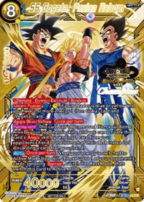 SS Gogeta, Fusion Reborn (2025 World Championship Stamp) (Champion)