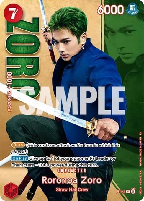 Roronoa Zoro - P-141 (Premium Card Collection -Live Action Edition Vol.2 Straw Hat Crew-)