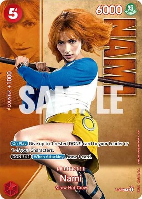 Nami - P-139 (Premium Card Collection -Live Action Edition Vol.2 Straw Hat Crew-)