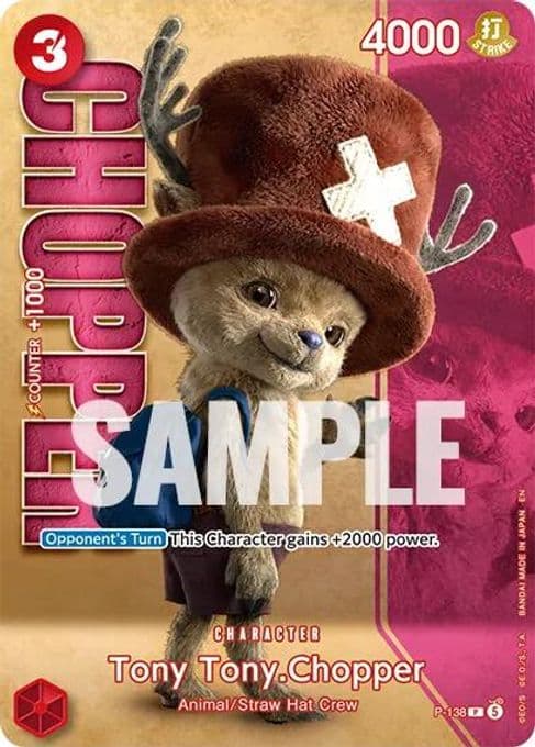 Tony Tony.Chopper - P-138 (Premium Card Collection -Live Action Edition Vol.2 Straw Hat Crew-)