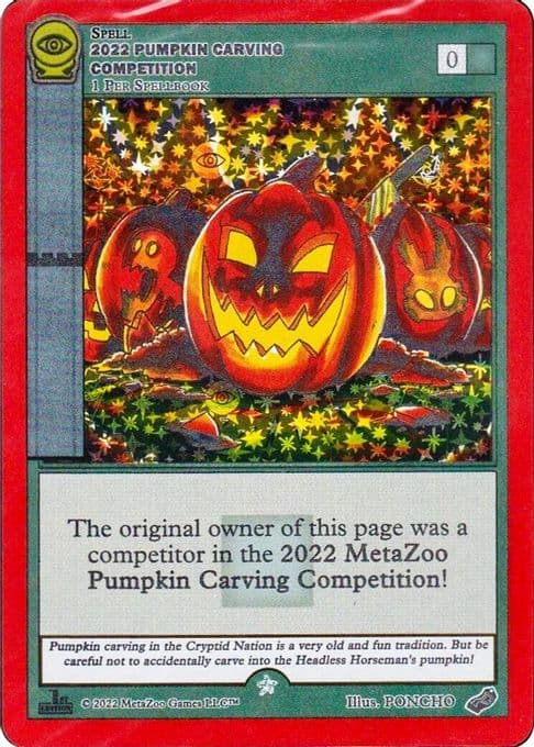 2022 Pumpkin Carving Competition