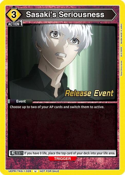 Sasaki's Seriousness