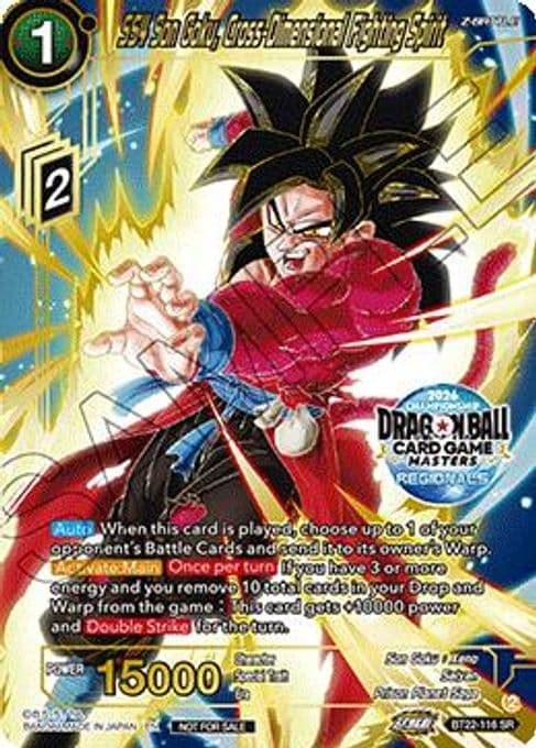 SS4 Son Goku, Cross-Dimensional Fighting Spirit (2026 Championship Regionals Top 16)
