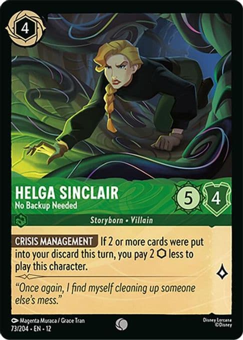 Helga Sinclair - No Backup Needed