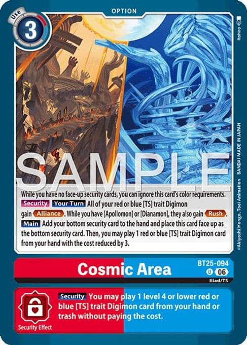 Cosmic Area