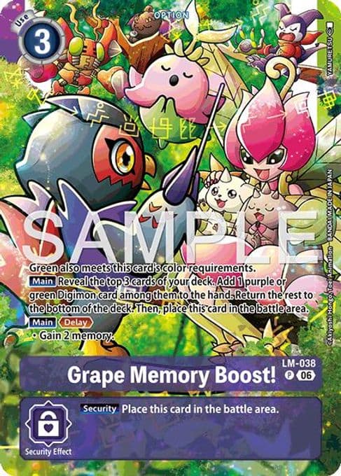 Grape Memory Boost! (Alternate Art)