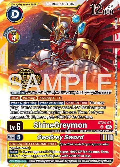 ShineGreymon // GeoGrey Sword (Welcome Tamers Pack Vol.2)