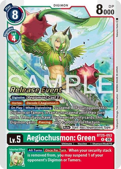 Aegiochusmon: Green