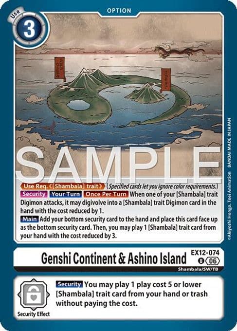 Genshi Continent & Ashino Island