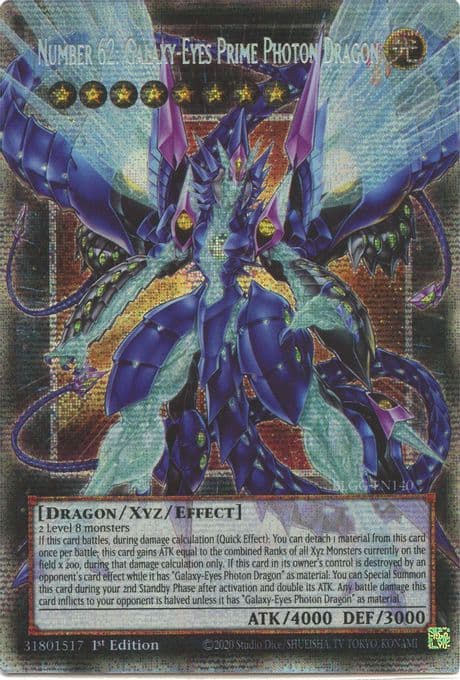 Number 62: Galaxy-Eyes Prime Photon Dragon (Starlight Rare)