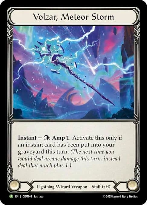 Volzar, Meteor Storm
