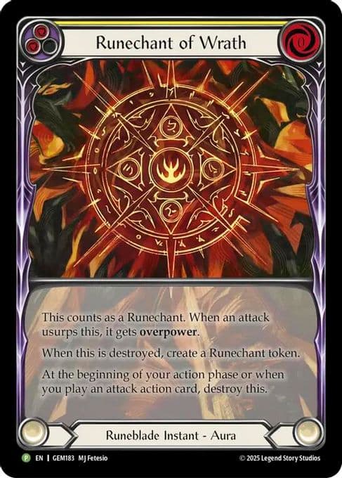 Runechant of Wrath (Yellow)