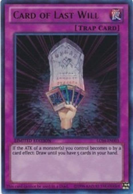Card of Last Will