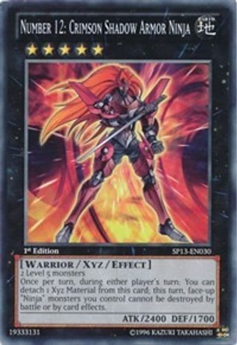 Number 12: Crimson Shadow Armor Ninja