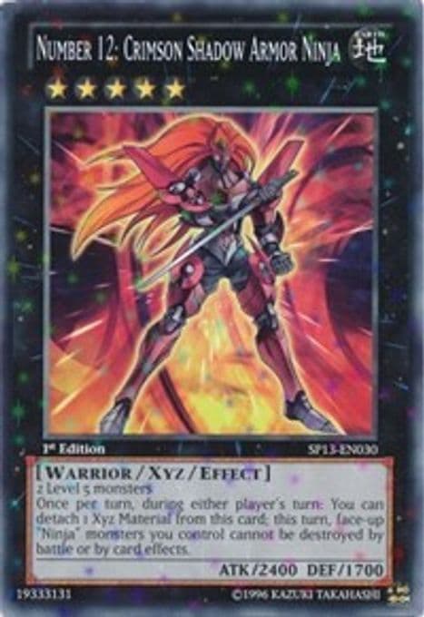 Number 12: Crimson Shadow Armor Ninja (Starfoil)