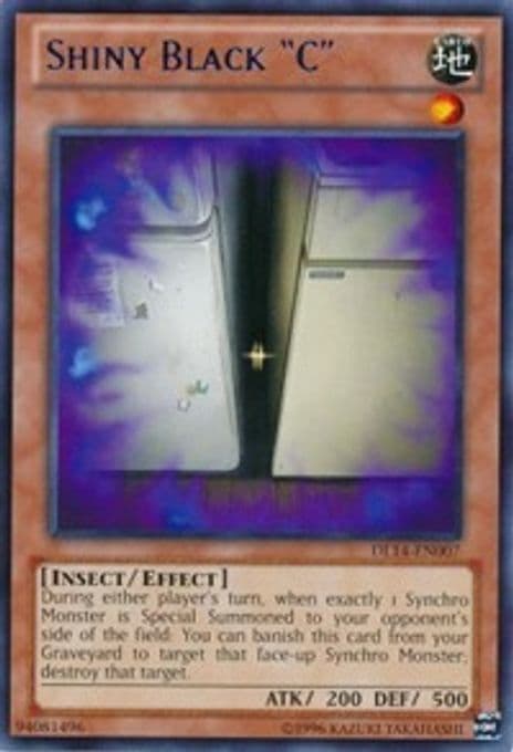 Shiny Black "C" (Blue)
