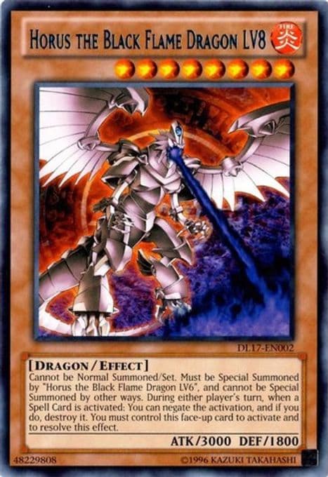 Horus the Black Flame Dragon LV8 (Blue)