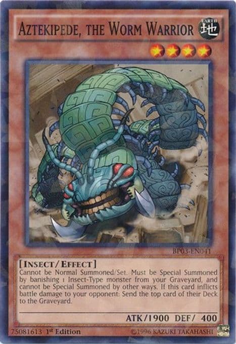 Aztekipede, the Worm Warrior (Shatterfoil)