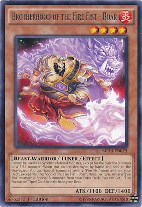 Brotherhood of the Fire Fist - Boar