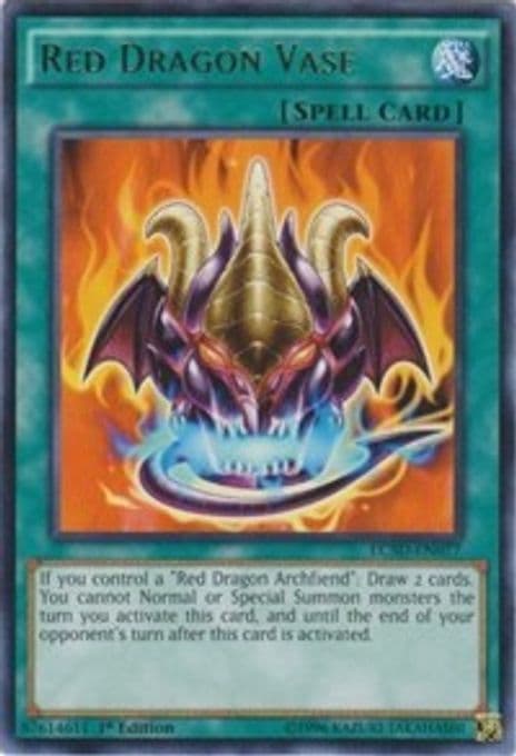 Red Dragon Vase