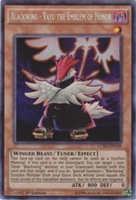Blackwing - Vayu the Emblem of Honor