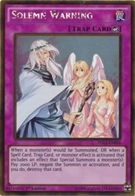 Solemn Warning