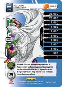 Piccolo - Combat Stance (Rainbow Parallel Foil) — Panini: Set 1 card