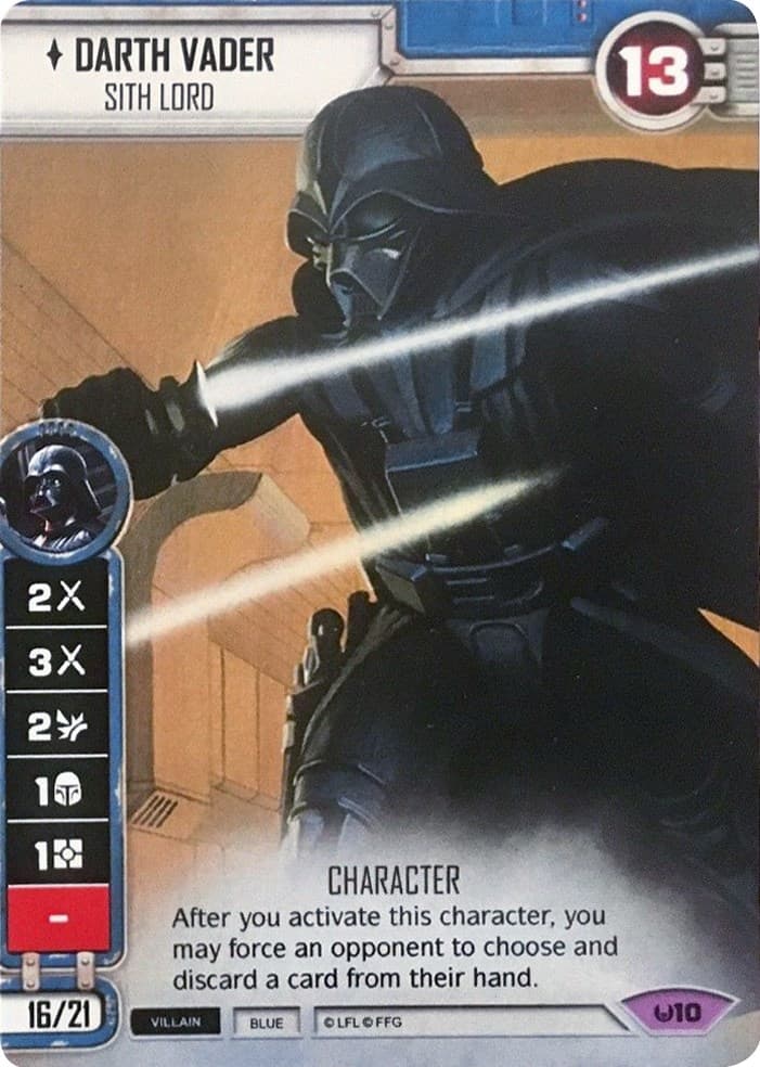 Darth Vader - Sith Lord (SDCC Alternate Full Art) — SWD: Promo Cards card