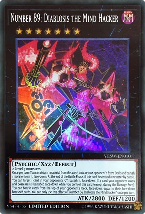 Number 89: Diablosis the Mind Hacker — Yu-Gi-Oh! Championship Series Prize Cards card