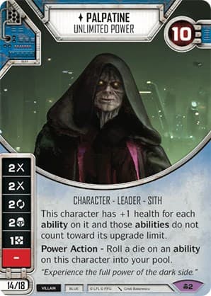 Palpatine - Unlimited Power (Card Only) — Convergence card