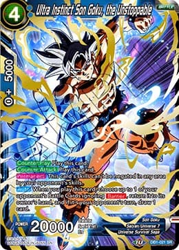 Ultra Instinct Son Goku, the Unstoppable — Draft Box 04 - Dragon Brawl card