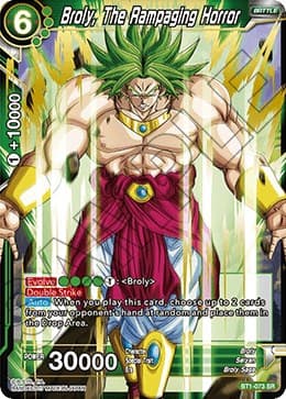 Broly, The Rampaging Horror (Shatterfoil) — Draft Box 04 - Dragon Brawl card
