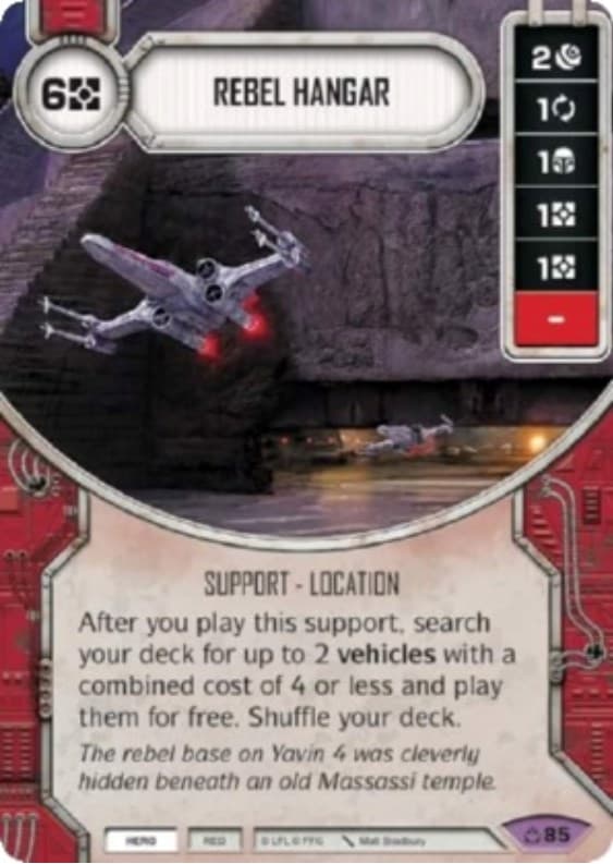 Rebel Hangar (Card Only) — Covert Missions card