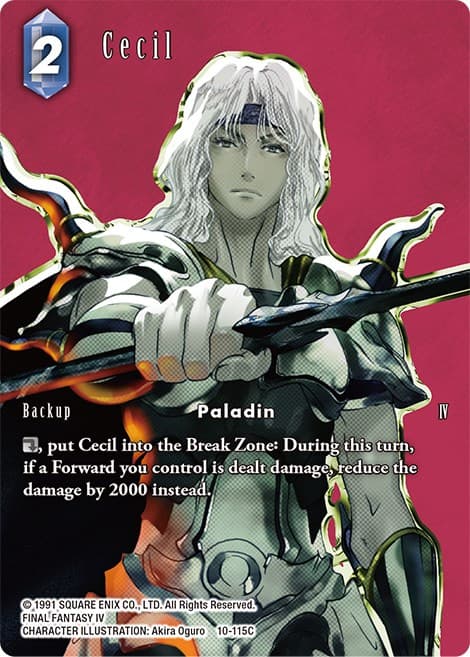 Cecil (Full Art) — Opus X card