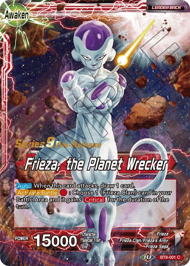 Frieza // Frieza, the Planet Wrecker — Universal Onslaught Pre-Release Cards card